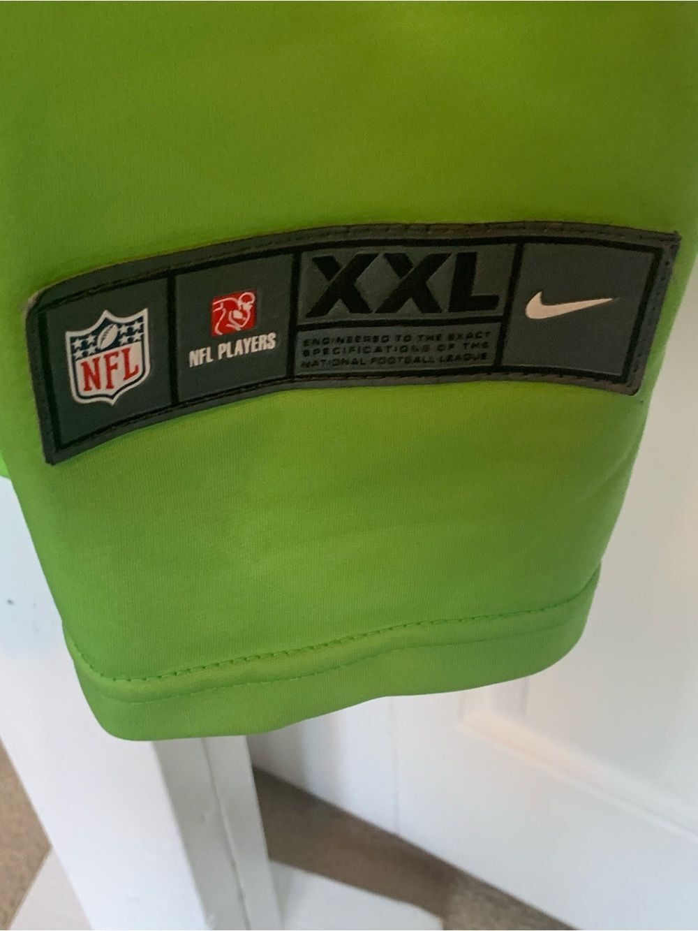 Nike Seattle Seahawks Men’s #3 Wilson Lime Green NFL Jersey - Picture 6 of 6